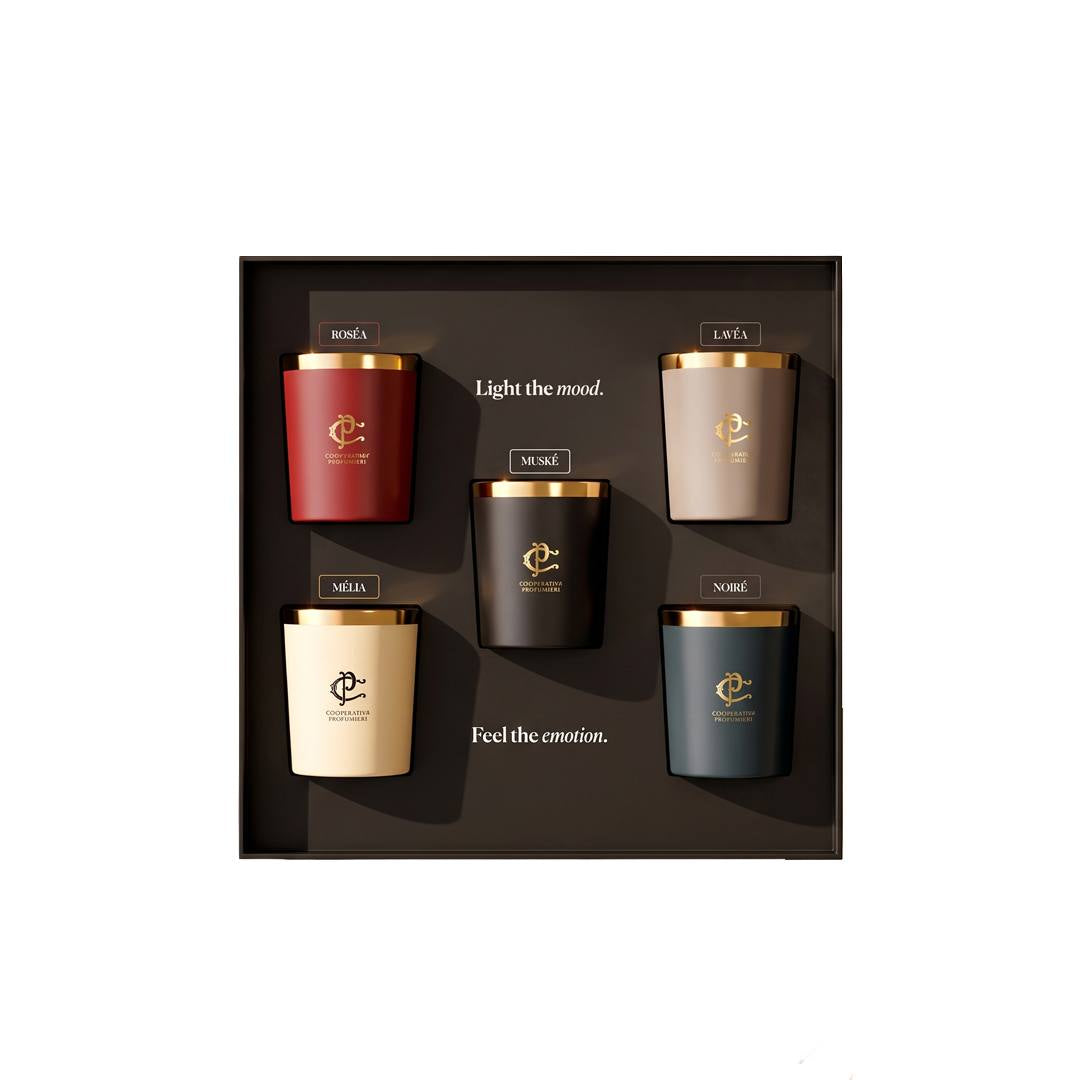Duftkerzen-Geschenkset 5 × 70 g – Cooperativa Profumieri